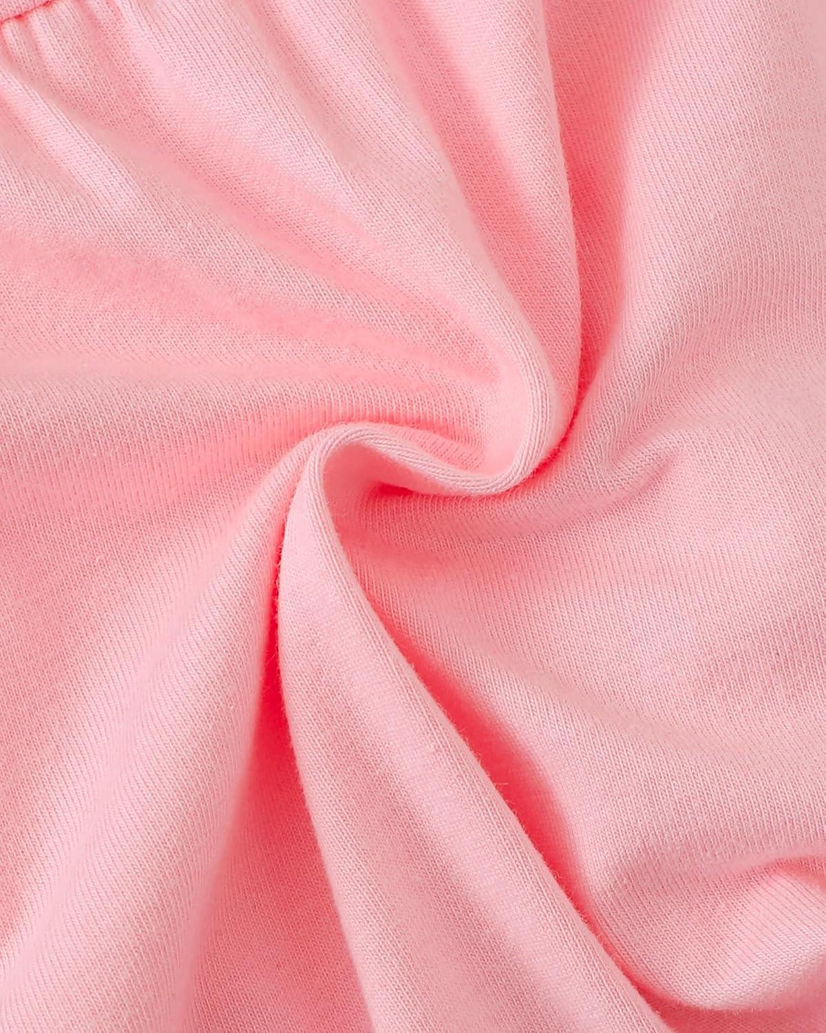 imageKucnuzki Toddler Baby Girl Clothes Long Sleeve Shirt Ruffle Soft Tops Bell Bottom Long Pants Fall Winter 2 Piece OutfitsPink