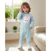 imageKucnuzki Baby Toddler Girl Clothes Long Sleeve Crewneck Sweatshirt Tops Sweatpant Sweatsuit Baby Girl Fall Winter OutfitBlue Rabbit