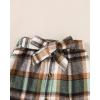 image:imageKucnuzki Toddler Baby Girl Fall Winter Clothes Long Sleeve Ribbed Shirt Top Corduroy Mini Skirt Plaid Aline Dress OutfitGreen