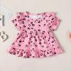 image:imageBaby Girl Clothes 1218 Months Girl Outfit Toddler Baby Ruffle Shirt Cheetah Top Black Pants Set 3Pcs Girl Outfit Cute Infant Little Girls Outfits