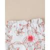image:imageKucnuzki Baby Girl Clothes Toddler Girl Outfit Ruffle Sleeve Shirt Floral Pant Set Fall Winter Clothing for GirlLight Brown Ruffle