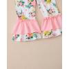 image:imageKucnuzki Baby Girl Clothes Toddler Girl Outfit Ruffle Sleeve Shirt Floral Pant Set Fall Winter Clothing for GirlPink Ruffle