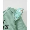 image:imageKucnuzki Newborn Baby Girl Clothes Toddler Long Sleeve Ruffle Romper Top Infant Skirt Set Little Girl Overall DressLight Green Short Denim