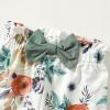 image:imageKucnuzki Toddler Baby Girl Clothes Short Sleeve Ruffle Shirt Floral Pant Set 2 Piece Outfits For Girls Cute Clothing SetDark Greensl
