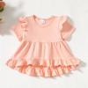 image:imageKucnuzki Toddler Baby Girl Clothes Short Sleeve Ruffle Shirt Floral Pant Set 2 Piece Outfits For Girls Cute Clothing SetFloral Pinksl