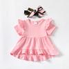 image:imageKucnuzki Toddler Baby Girl Clothes Short Sleeve Ruffle Shirt Floral Pant Set 2 Piece Outfits For Girls Cute Clothing SetPink Camosl