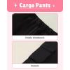 image:imageKucnuzki Toddler Kids Girl Clothes Long Sleeve Shirt Tops Baggy Jeans Cute Pants Set Baby Girl Outfit 2 Piece ClothingPink Black Cargo