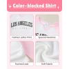 image:imageKucnuzki Toddler Kids Girl Clothes Long Sleeve Shirt Tops Baggy Jeans Cute Pants Set Baby Girl Outfit 2 Piece ClothingPink Cargo