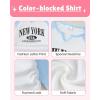image:imageKucnuzki Toddler Kids Girl Clothes Long Sleeve Shirt Tops Baggy Jeans Cute Pants Set Baby Girl Outfit 2 Piece ClothingWhite Blue Cargo