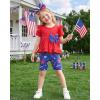 image:imageKucnuzki Baby Girl Clothes Toddler Girls Summer Outfits Kids Short Fly Sleeve Cute Ruffle Shirts Tops Floral Shorts SetFlag