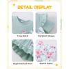image:imageKucnuzki Baby Girl Clothes Toddler Girls Summer Outfits Kids Short Fly Sleeve Cute Ruffle Shirts Tops Floral Shorts SetPea Green