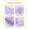 image:imageKucnuzki Baby Girl Clothes Toddler Girls Summer Outfits Kids Short Fly Sleeve Cute Ruffle Shirts Tops Floral Shorts SetPurple