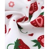 image:imageKucnuzki Toddler Baby Girl Clothes Summer Outfits Ruffle Sleeveless Linen Shirt Kid Short Set for GirlRed Strawberry