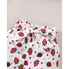 image:imageKucnuzki Toddler Baby Girl Clothes Summer Outfits Ruffle Sleeveless Linen Shirt Kid Short Set for GirlRed Strawberry