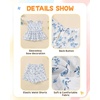 image:imageKucnuzki Cute Toddler Baby Girl Clothes Summer Tank Tops T Shirt Ruffle Trim Kids Shorts 2 Piece Set Floral Print OutfitBlue